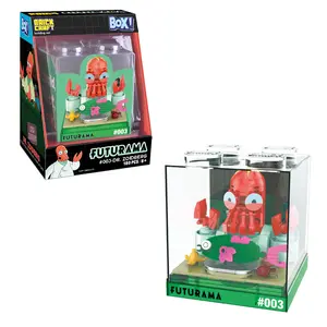 Brickcraft Futurama Dr. Zoidberg Box! Building Set, 180-Piece Collectible Display Cube Model Kit for Kids & Adults 8+