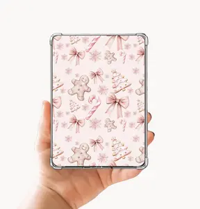 Pink Gingerbread Christmas Kindle E-Reader Case Insert