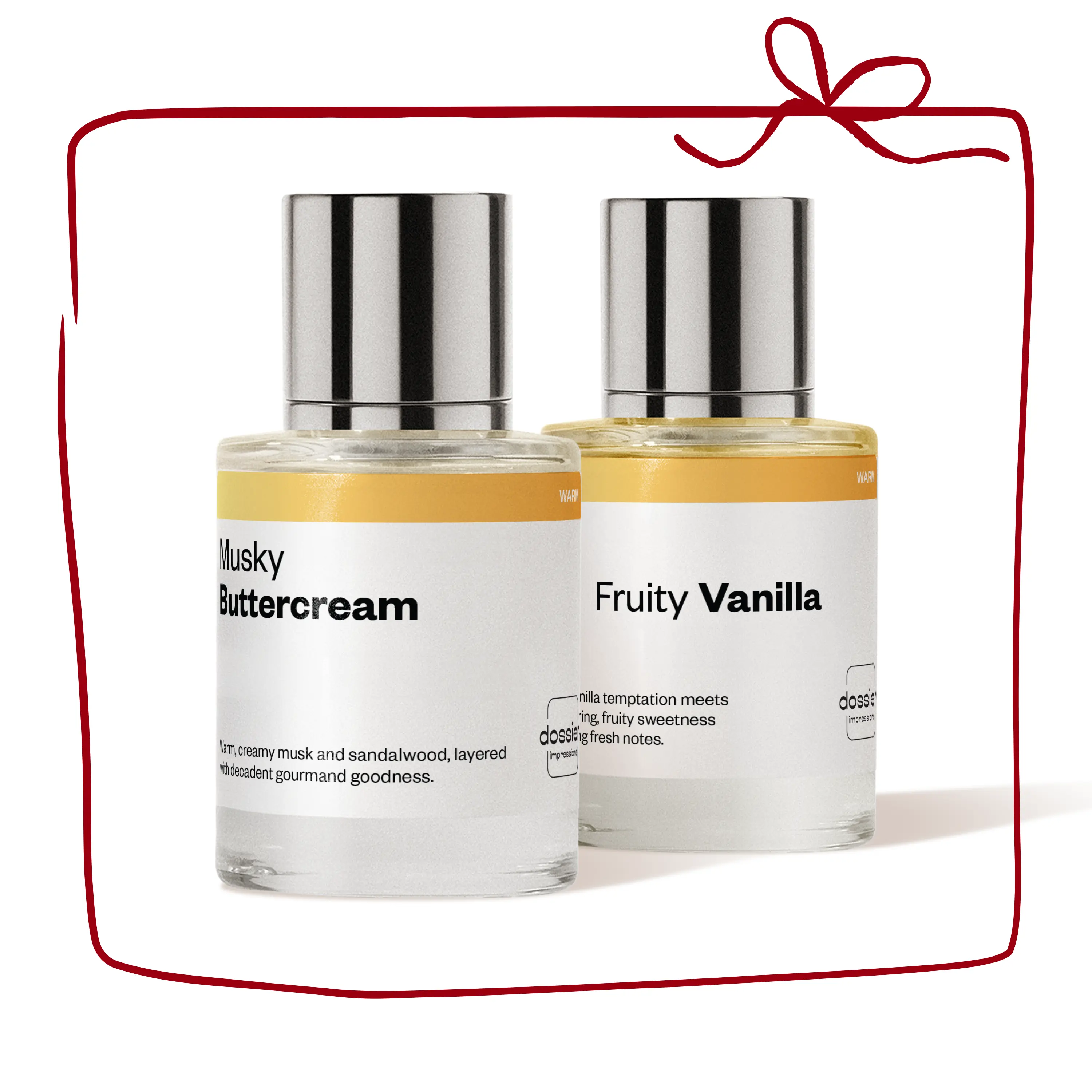 NEW TikTok EXCLUSIVE, Fruity Vanilla x Musky Buttercream, Dossier, Women Perfume, 2x50ml, Eau de Parfum NEW TikTok EXCLUSIVE, Fruity Vanilla x Musky Buttercream, Dossier, Women Perfume, 2x50ml, Eau de Parfum