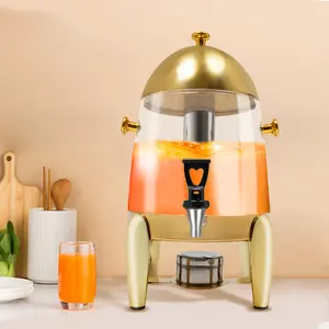 3.17 Gal Beverage Dispenser with Heater & Ice Column, Stainless Steel Thermal Drink Dispenser with Faucet for Hot & Cold Drinks, 400W Electric Heating