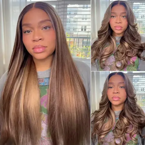 Recool Wigs Human Hair, Balayage Trendy Highlight Color, Straight/Body Wave, 6×5 Pre Cut Lace, Bleached Knots, Glueless Pre-Everything 3s Install, 3D Dome Fitted Cap, Unique C Design, #SohoChic #TikTokShopBackToSchool