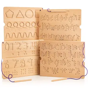 Learn To Write - Number & Letter Tracing Boards With Direction Arrows Wooden Alphabet Learning Montessori Toys 4+ Year Old Writing Tools Beginner Classroom Haves