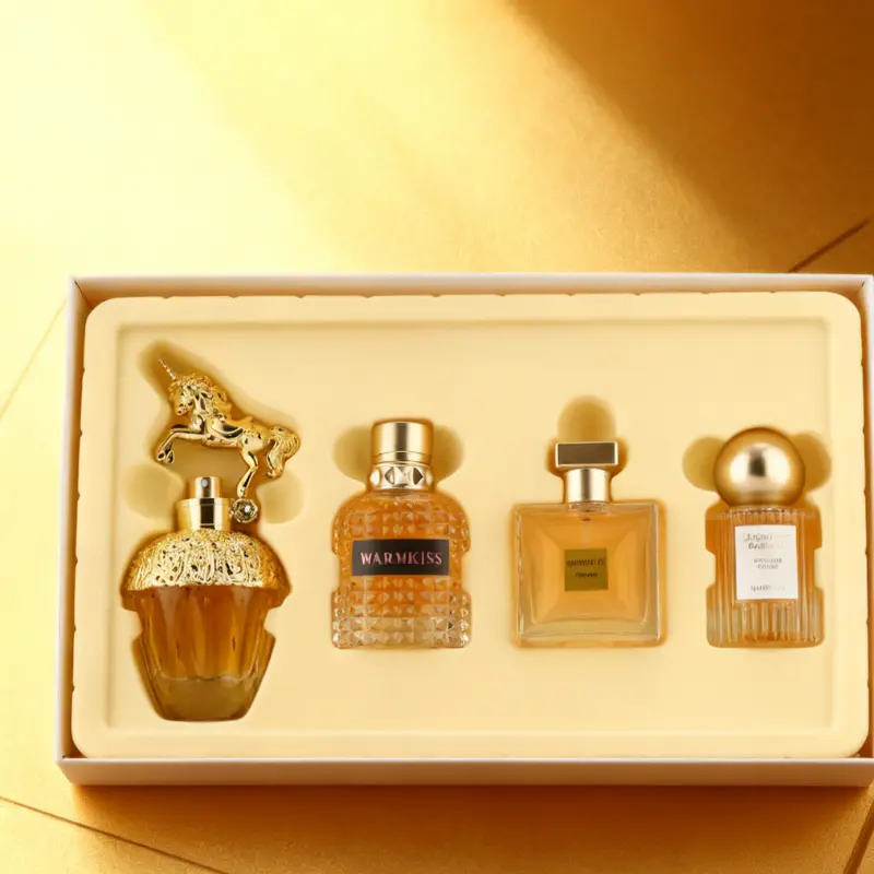 Unisex 4-Piece Fragrance Set for Adults - Aromatic, Long-Lasting, Daily Wear, Fresh and Clean, All-Day Freshness - Decorative Gift Box Pack