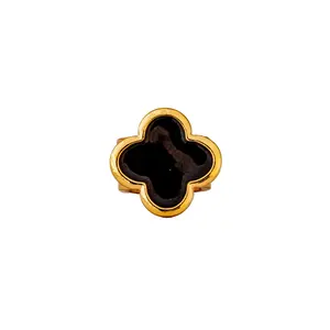 Onyx 3D Clover Stethoscope Charm