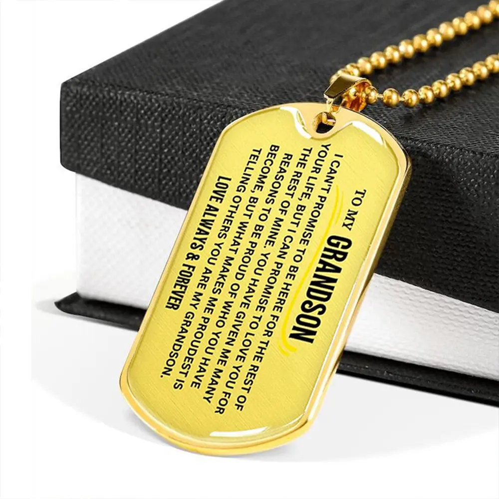 Golden necklace, grand son