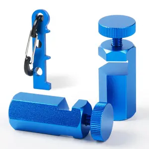 Tall Stair Gauges for Framing Square with Holder, Carabiner Stair guages Knobs Tool for Circular  Metal Stair Stringer Layout Tool for Carpentry Squares Stair and Rafter Gauge Clamps