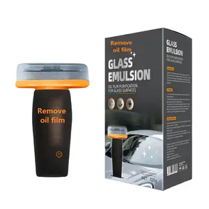 Windshield Oil Film Eraser Wand - All-in-One Pro Kit with Glass Cleaning Emulsion Formula and Sponge - The Ultimate Streak-Free Solution to Prep for Rain Repellents