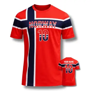 [Custom Name & Number] Norway Football Fan Jersey, Haiti National Team Inspired Graphic Jersey, Haiti Flag Soccer Supporter Jersey, Caribbean Streetwear Football Jersey, Haiti Soccer Fan Graphic Tee, Retro Haiti Football Shirt, Island Soccer Jersey