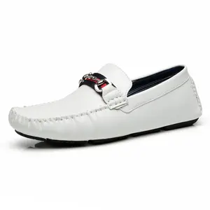 Men's Driving Moccasin Travis-1 White