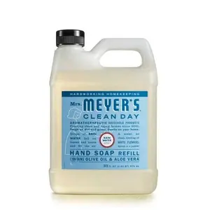 Mrs. Meyer's Clean Day Rain Water Hand Soap Refill - 33 fl oz Nail Scent Comfort Fragrance Cleanser