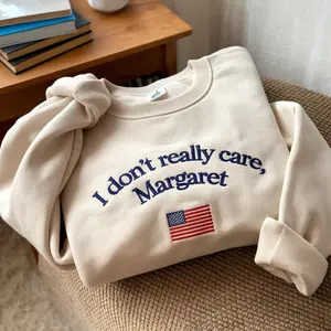 Embroidered I Don't Really Care Margaret Vice President Vance Republican Sweatshirt, Trending Republican T-Shirt, Trump Vance 2024 Political