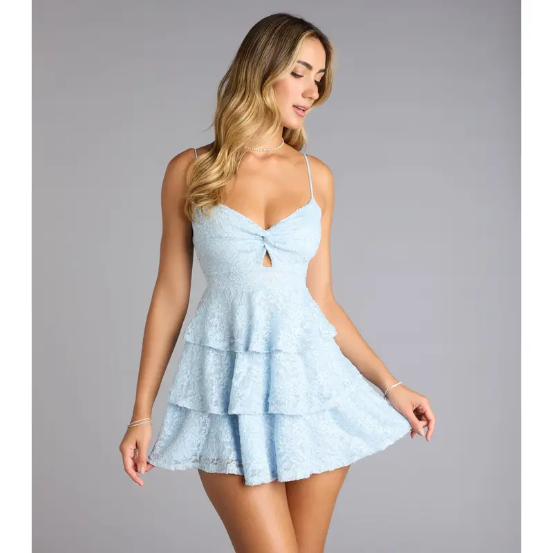 knee length dresses for ladies Honey Lilac Mini Dress - US 2 main image 1
