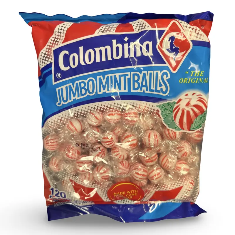 Jumbo Red Peppermint Balls Mint Candy, 120 Count
