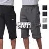PROCLUB Men's Heavyweight Cargo Sweat Shorts PRO CLUB 6 Pockets Fleece Cargo Shorts Hip Hop Long Shorts Athletic Casual Gym Comfy Long Shorts