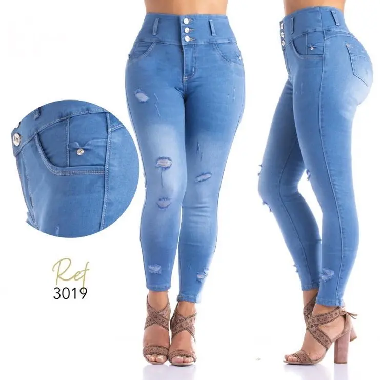 Jeans Colombiano Levantacola 3019