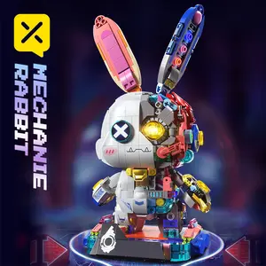 Cool Mechanical Bunny 3D Puzzle Kit – DIY Gear Rabbit Build-it-Yourself Model w/ Moving Parts, Desk Shelf Decor & Cute Gift for Teens, Girls & Bestie Birthday