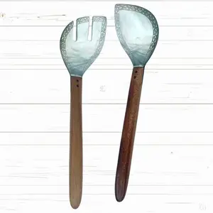 Hand-carved Shell Serving Sets