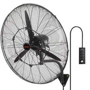 VEVOR 14 Inch Industrial Wall Mount Fan, High Velocity 2473 CFM Outdoor Fan with 3 Speeds, Waterproof IP44 Garage Wall Fan with Aluminum Blades for Workshop, Warehouse, Greenhouse