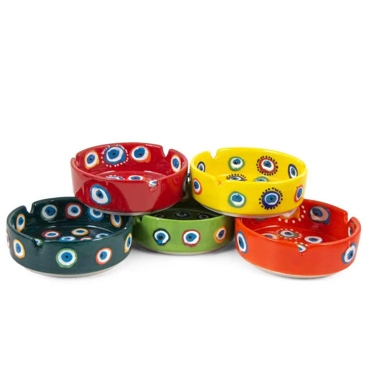 Evil Eye Handmade Ceramic Colorful Ashtrays
