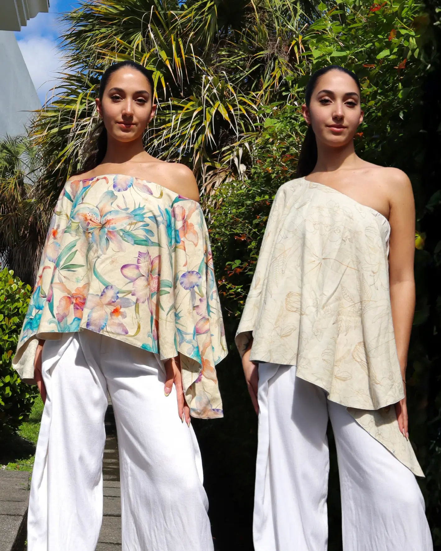 Reversible Cape Top - Linen