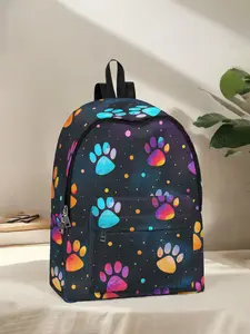 Cute Dog Paw Print Backpack, Fun Design for Daily Use, Spacious Storage Bag for School Travel Business Trips Back-To-School Season