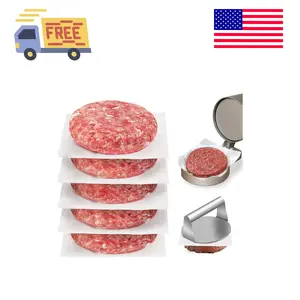 Parchment Paper Squares, Set of 300, 6 x 6 Inch Hamburger Patty Paper