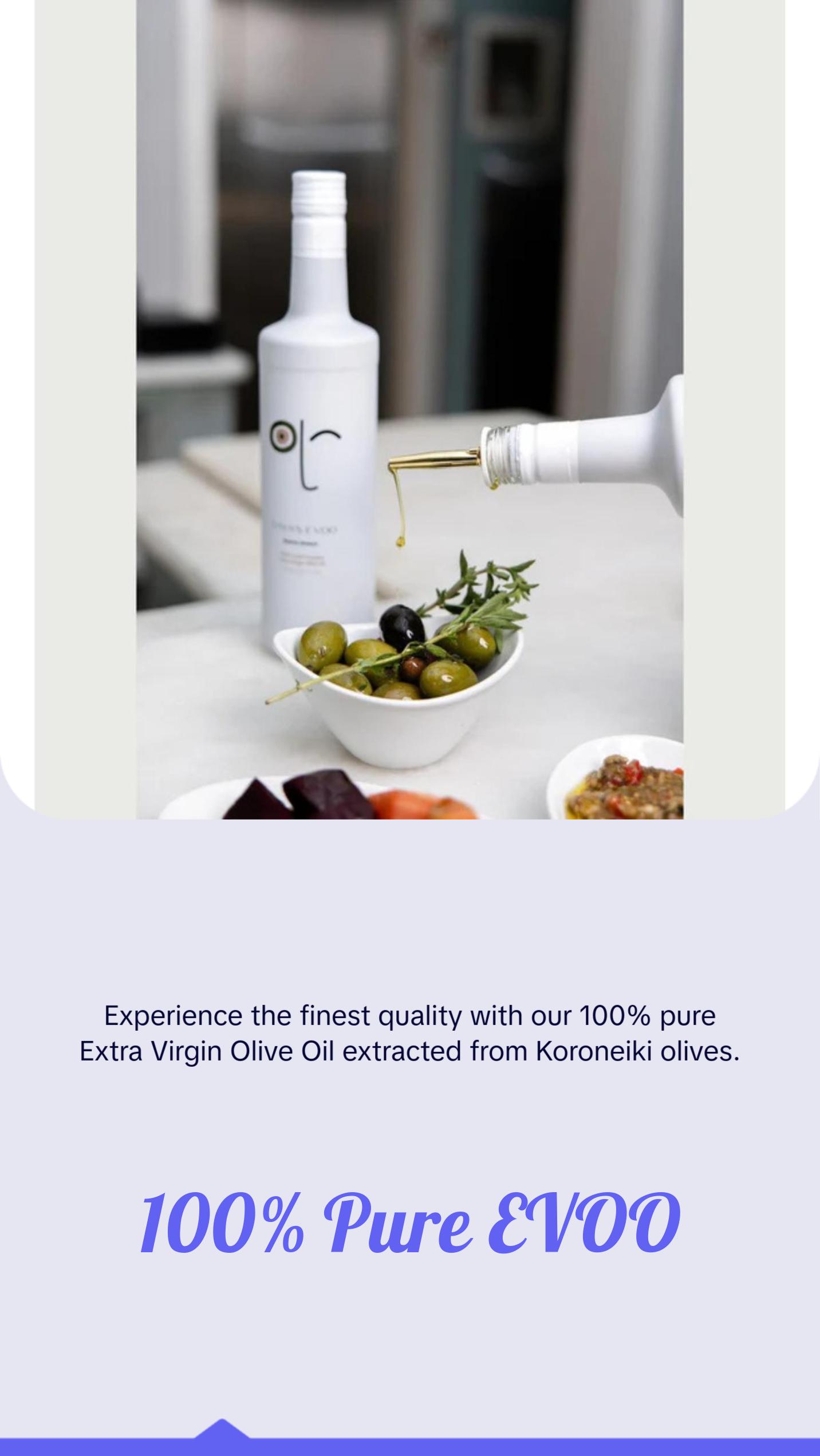 YAYA'S EVOO - Cold Pressed Extra Virgin Olive Oil, Staight from Greece. 100% Pure EVOO, Natural Superfood, High Antioxidant, Polyphenol Rich (5000ml)