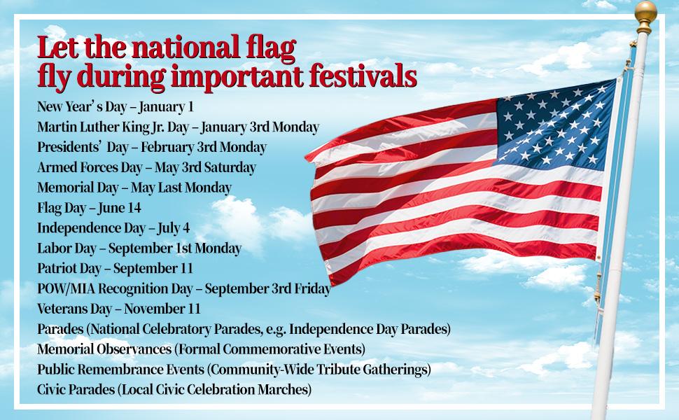 3x5 FT Heavy Duty American Flag for Outside Deluxe Spun Polyster US Flags, Waterproof UV Resistant USA Flag, Embroidered Stars National Flag,Tear-Proof America Flag High Wind,United States Flag 4-Row Stitching and Reinforced Seams,Stars and Stripes