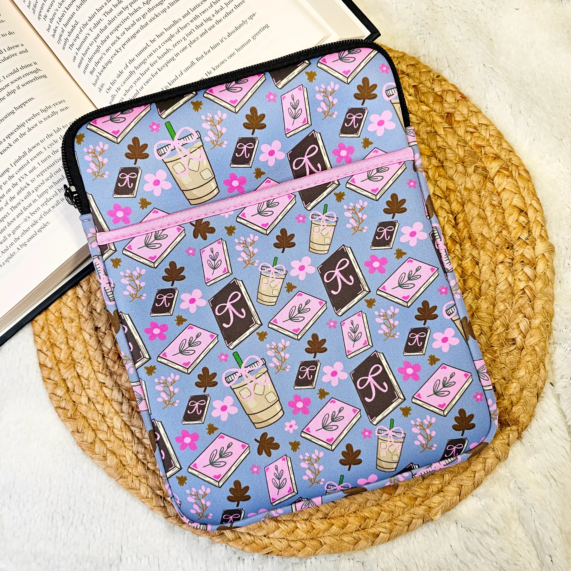 Coffee and Books Book Sleeve - Neoprene