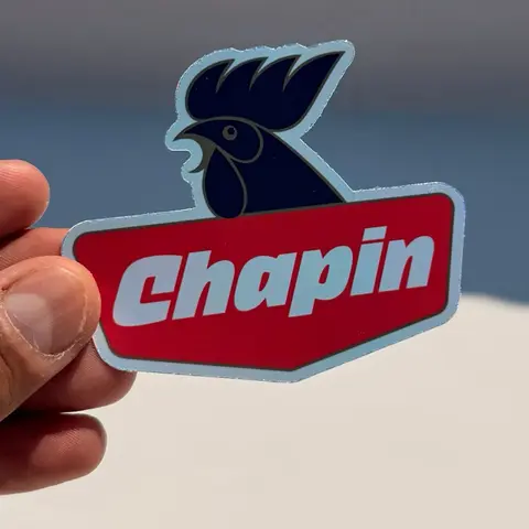 Chapin Gallo Cerveza Holographic Sticker