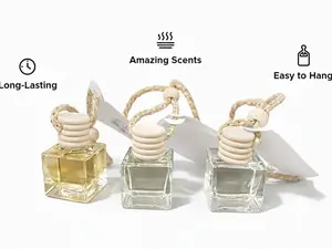 Car Hanging Essential Oil Diffuser All Natural Freshener with Amazing Scents Easy to Hang for Superior Driving Experience