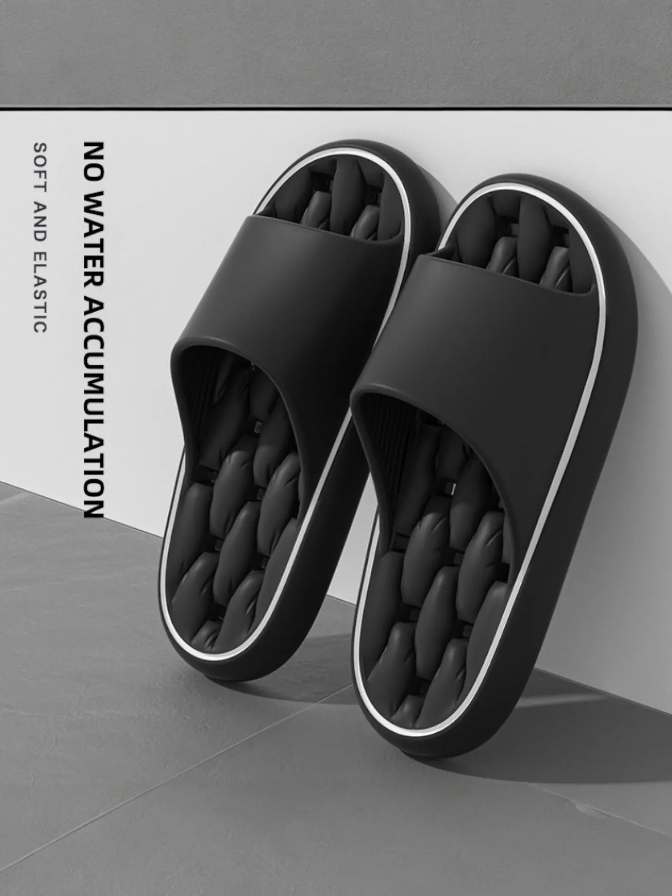 Men's Fashion Simple Slippers, Slide Slippers, Anti Slip Slippers, Slip Resistant Slides, Outdoor Summer Slippers, Outdoor Silent Wear-Resistant Non-Slip Home Indoor Cool Sandals, Casual Trendy Slip-On Shoes