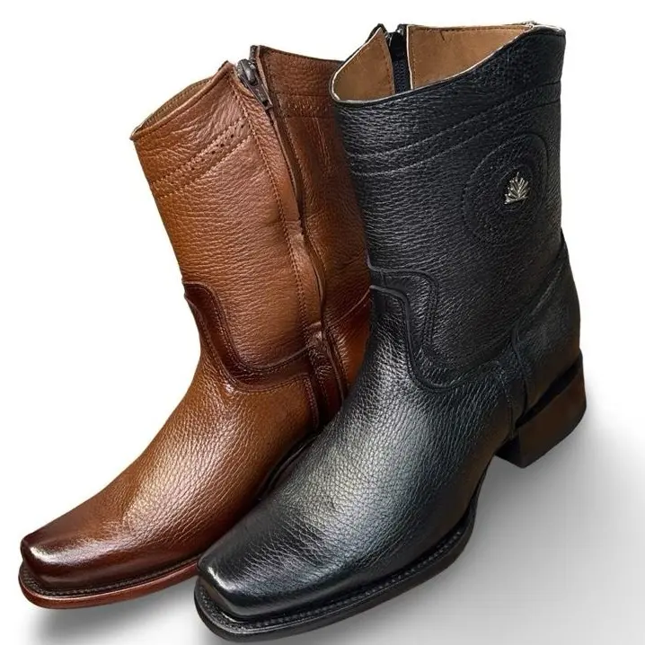 Bota Vaquera Estilo Dubai Venado For Caballero - 100% Copper Construction, Quality Craftsmanship, Everyday Wear Footwear