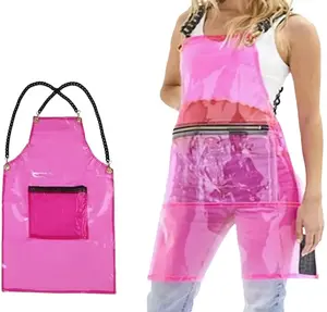 Nail Tech./Hair Stylist Apron-Clear/Waterproof Transparent Tool