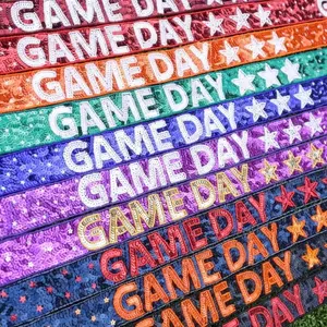 Game day purse strap for stadium purse in sequins.  Take your game day look to the next level with this super spirited detachable strap.