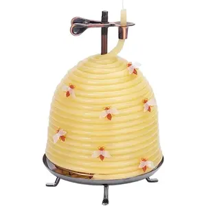 120-Hour Beehive Candle, Eco-friendly Natural Beeswax with Cotton Wick