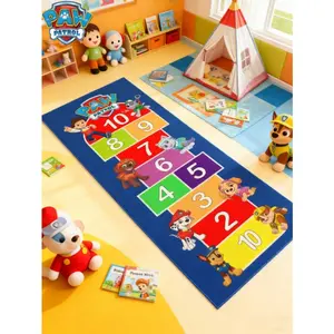 1 piece of Paw Patrol cartoon floor mat, suitable for jumping games, bedroom bedside mat, puzzle floor mat, washable