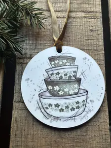 Ornament: Vintage Pyrex Love