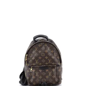 Pre-owned Louis Vuitton Canvas Coated Backpacks Palm Springs Backpack Monogram Canvas PM by Rebag