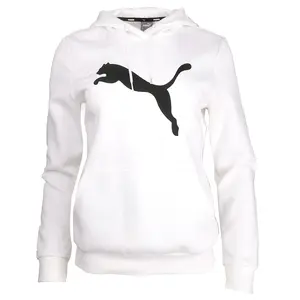 PUMA Womens Essentials Cat Logo Hoodie Casual Outerwear Casual - White