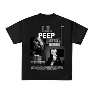 Lil Peep Hellboy Tribute T-Shirt, Iconic Rapper Graphic Tee for Fans, Unisex Streetwear with Artistic Design, Perfect for Casual Outfits and Music Lovers