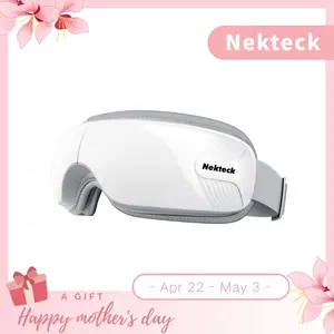 Nekteck Eye Massager with Heat & Bluetooth Music, Comfort Eye Mask for Relaxation, 5 Massage Modes, 15 mins Auto-Off, Ideal Gift for Men & Women,Christmas 's Day Present,Gifts for Mother Father