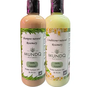 Rosemary Infused Organic Haircare Set - 100% Natural Shampoo & Conditioner - 16 FL.Oz Each - Daily Vitamins Cleanser Scented Aroma - Free from Parabens & Sulfates nioxin system Blend Fragrance Cleansing