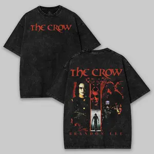 The Crow 1994 Movie Unisex Softstyle T-Shirt, Brandon Lee Fan Tee, Graphic Movie Shirt, Vintage Action Thriller Top, Retro Film Apparel