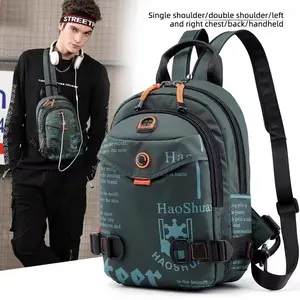 Small Backpack Unisex Multifunctional Double Shoulder Bag Crossbody Bag Small Mini Casual Outdoor Travel Versatile Lightweight Chest Bag「Stylish, Functional, And Perfect For Every Adventure」carry shoulder bag