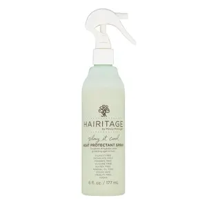 Hairitage Heat Protectant Spray - Up to 450 Degree Protection + Hydrates + Strengthens Hair - For All Hair Types