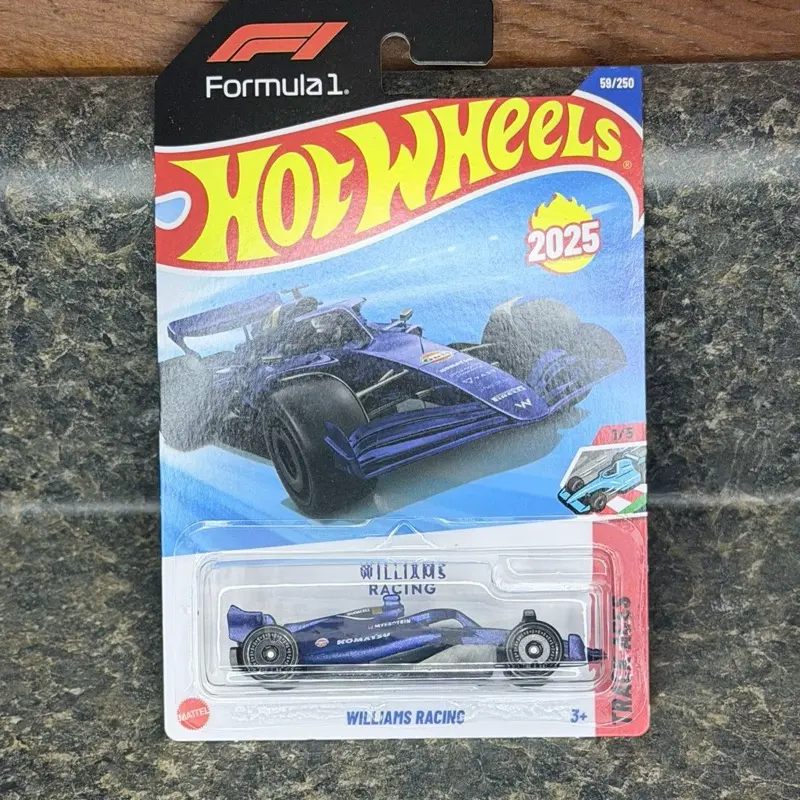 Hotwheels Williams racing f1 international card