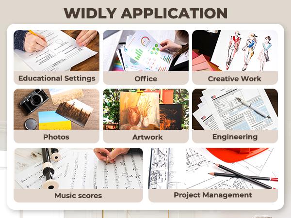 JoyCat Art Portfolio Binder 11"x17",40 Pockets Art Folder with Clear View Pages, 80 Sheets Presentation Binder for Artists and Students (Black)