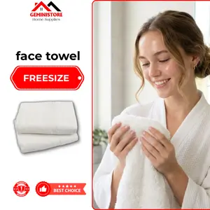 Hand Towel 100% Cotton Ultra Absorbent Quick Dry Spa Quality Soft White Towel Everyday Use Machine Washable