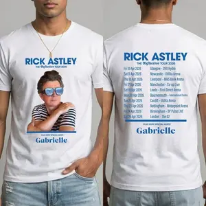 Comfort Color Rick Astley Reflection Tour 2026 T-Shirt Front & Back Concert Jumper UK Tour Dates Hoodie